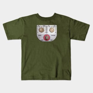 1940s Rocket Man Controller Chest Panel - Weathered Version Kids T-Shirt